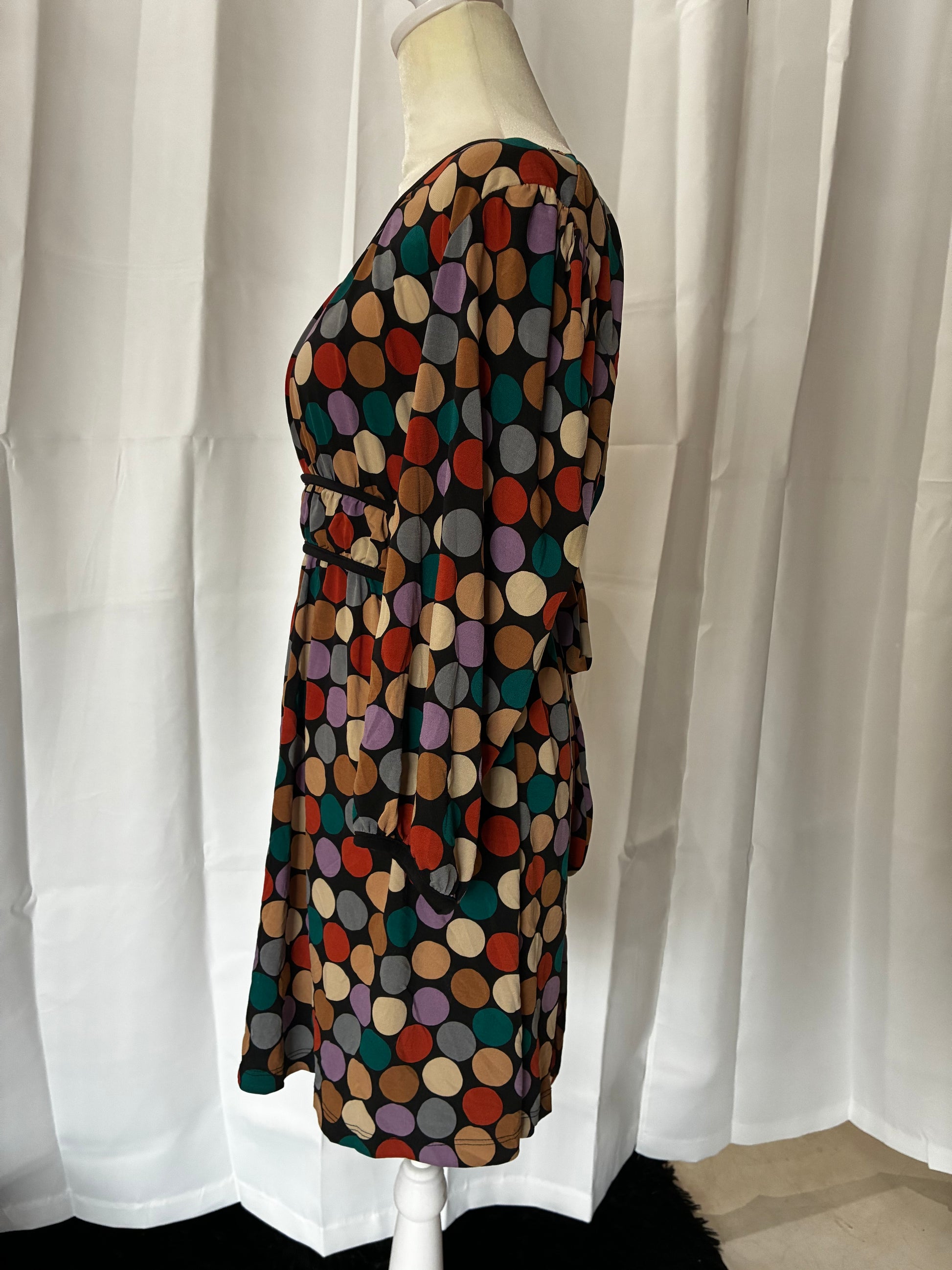 Y2K Polka Dot Blouse
