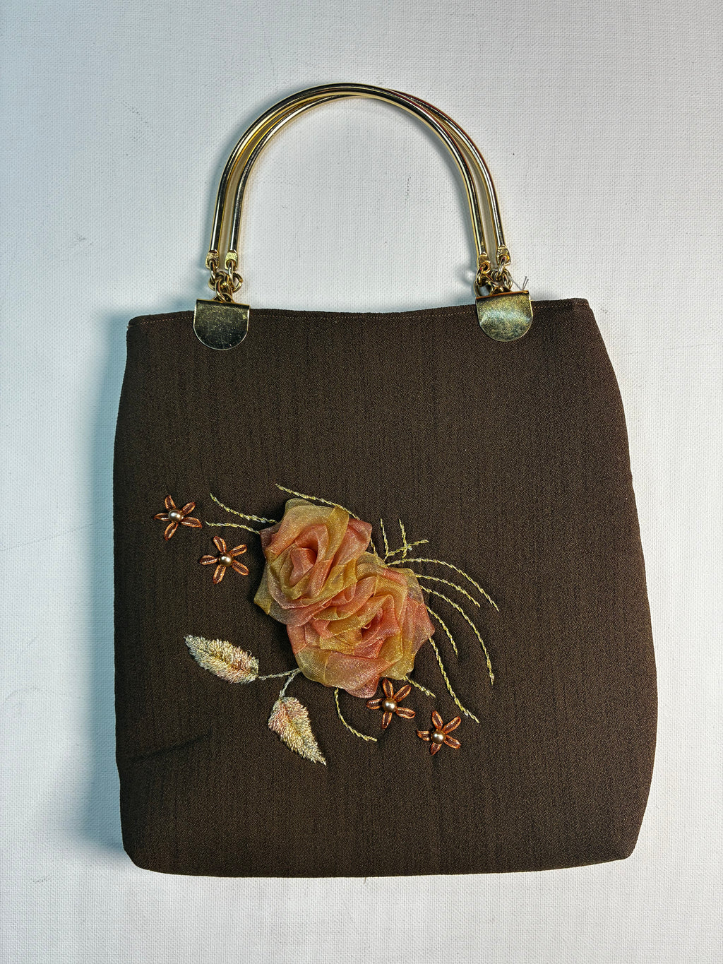 Vintage Romantic Floral Statement Handbag