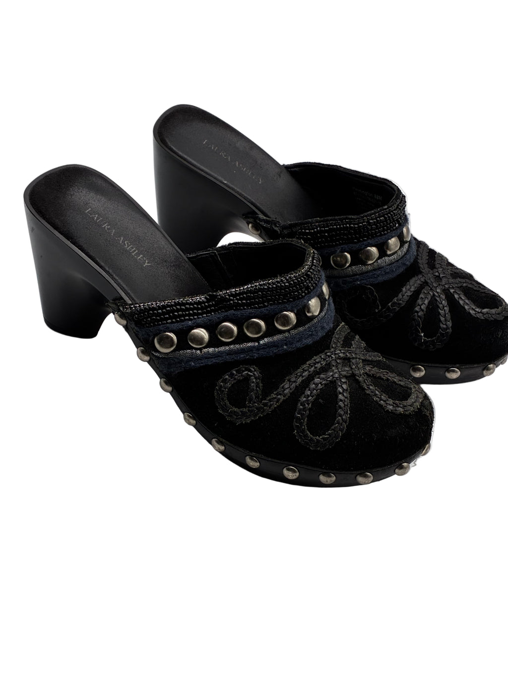 Y2K Suede Platform Clogs