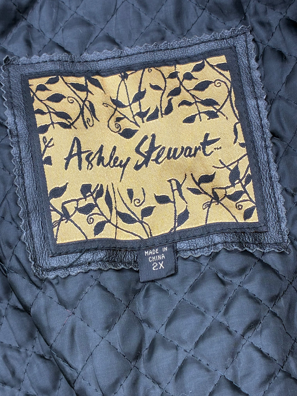 Vintage Leather Jacket by Ashley Stewart