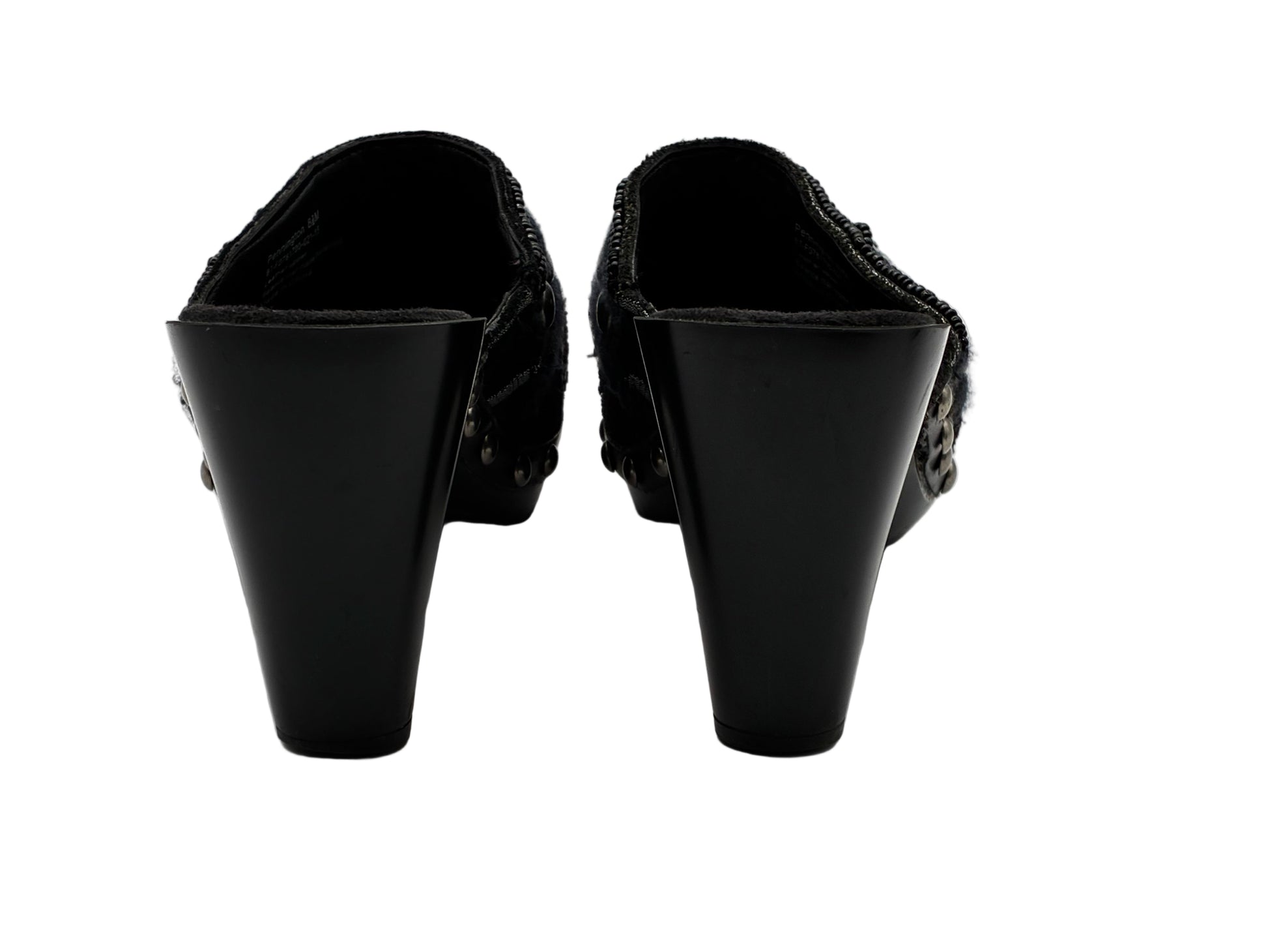 Y2K Suede Platform Clogs