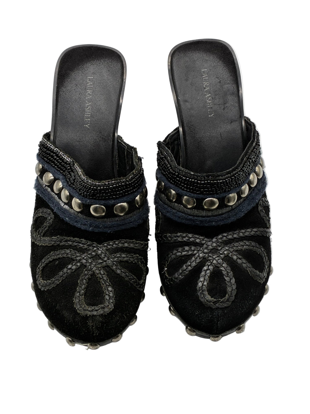Y2K Suede Platform Clogs