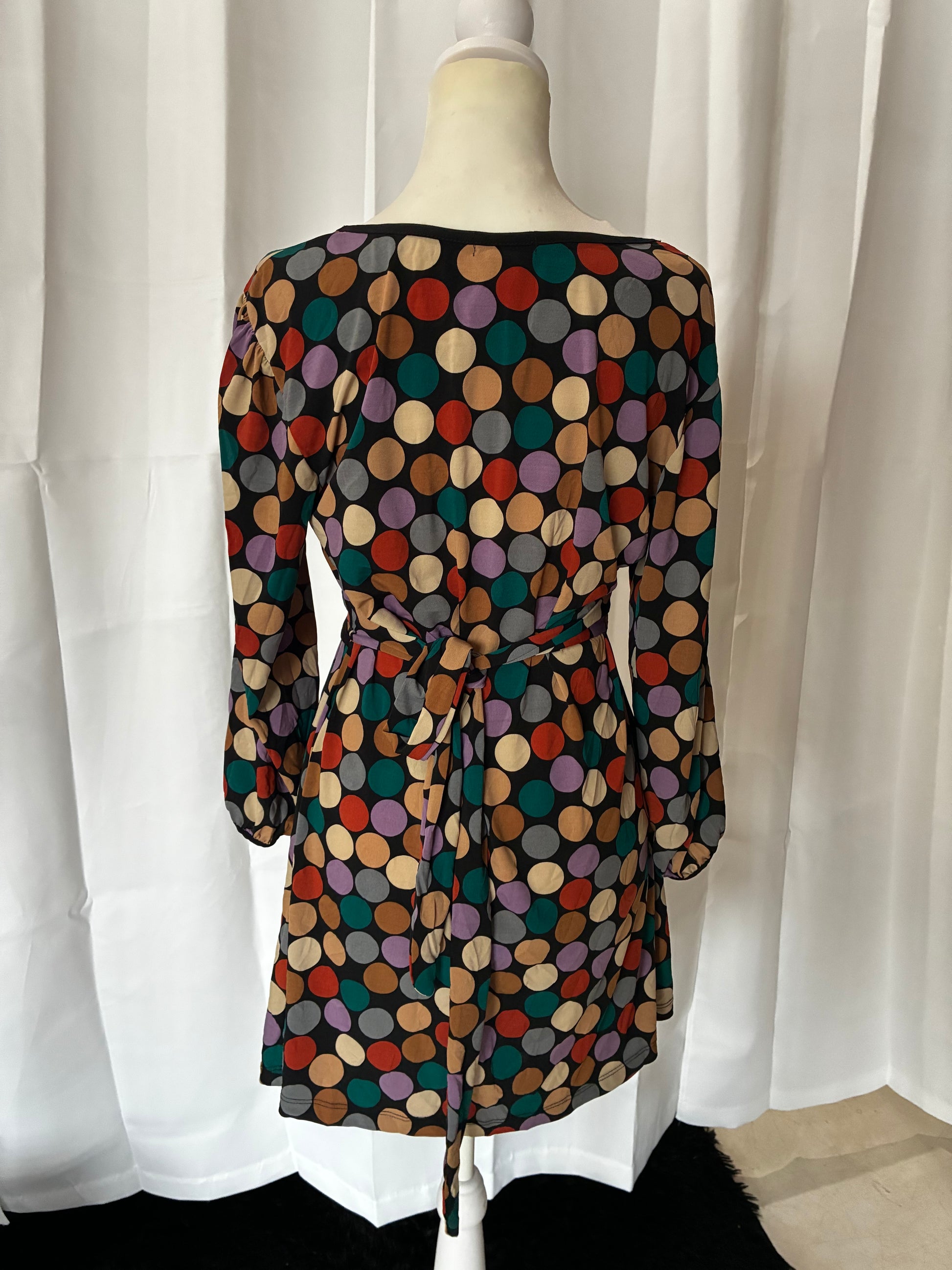 Y2K Polka Dot Blouse