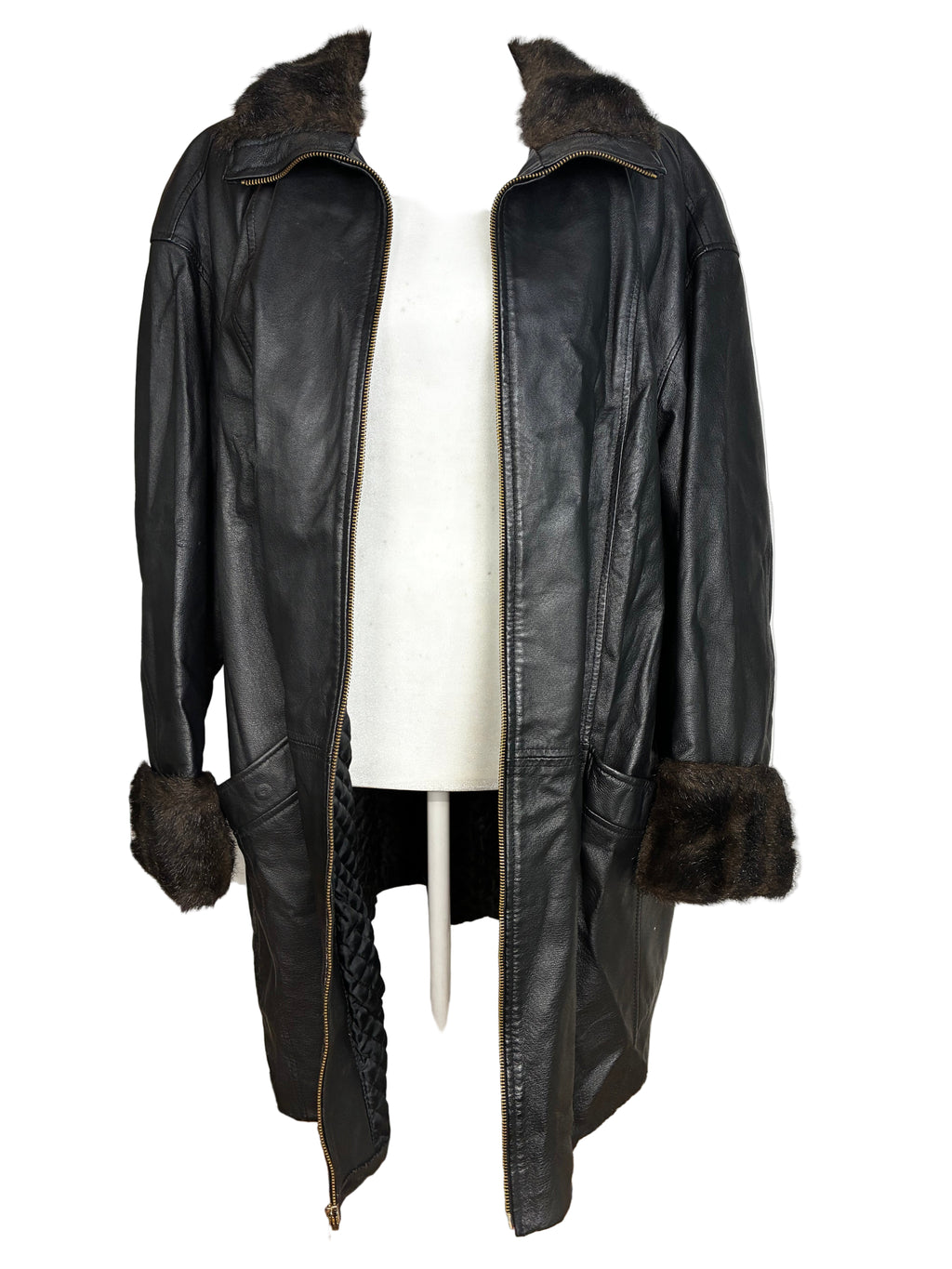 Vintage Leather Jacket by Ashley Stewart