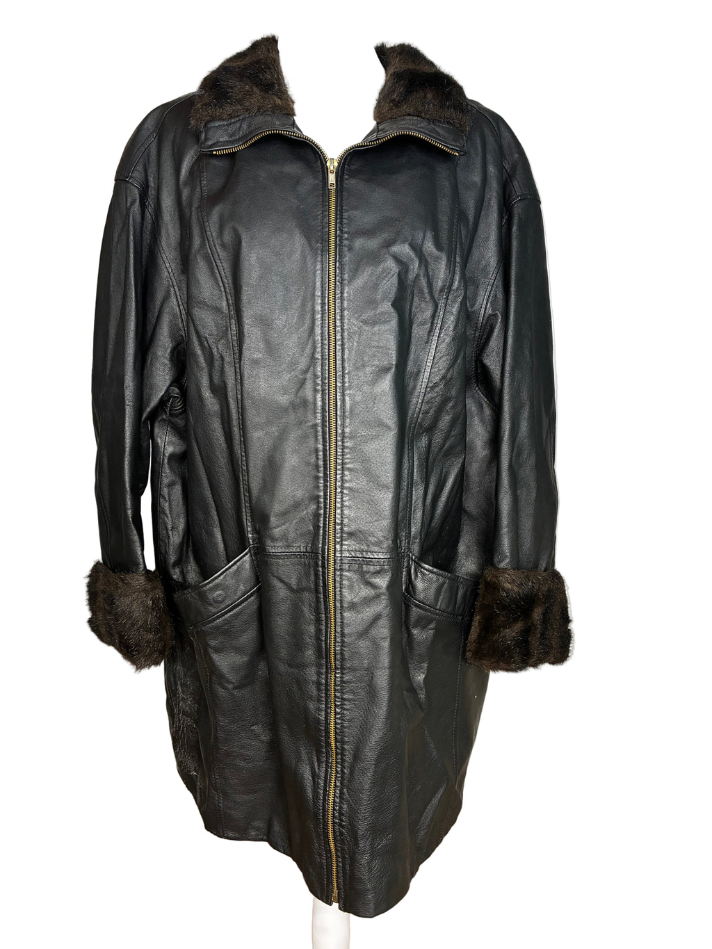 Vintage Leather Jacket by Ashley Stewart