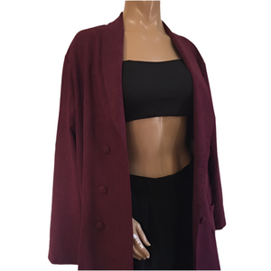 Vintage Burgundy Blazer