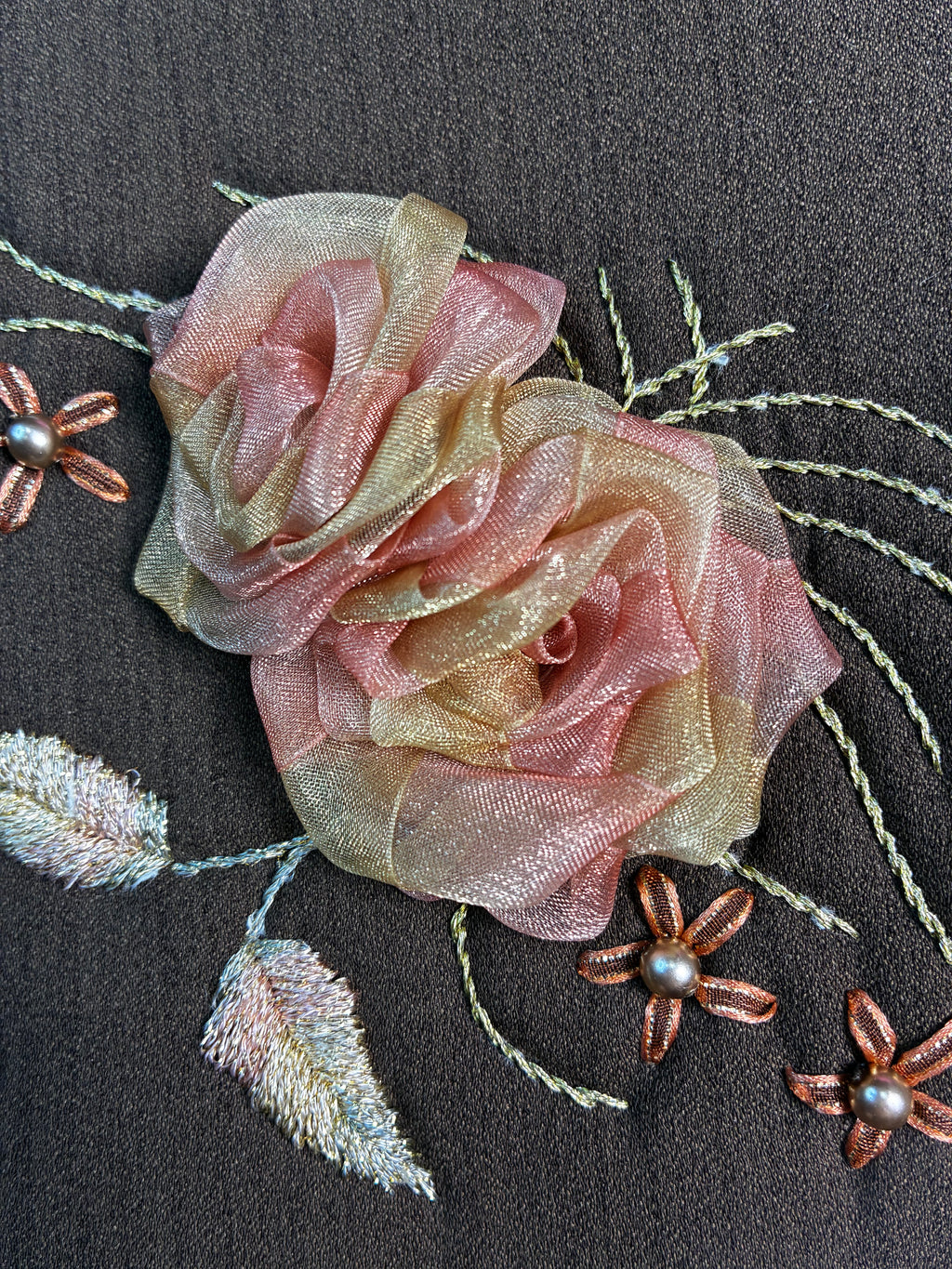 Vintage Romantic Floral Statement Handbag