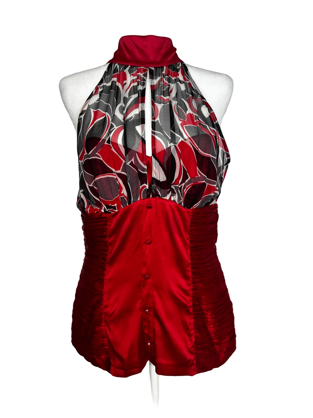 Y2K Satin Halter Top