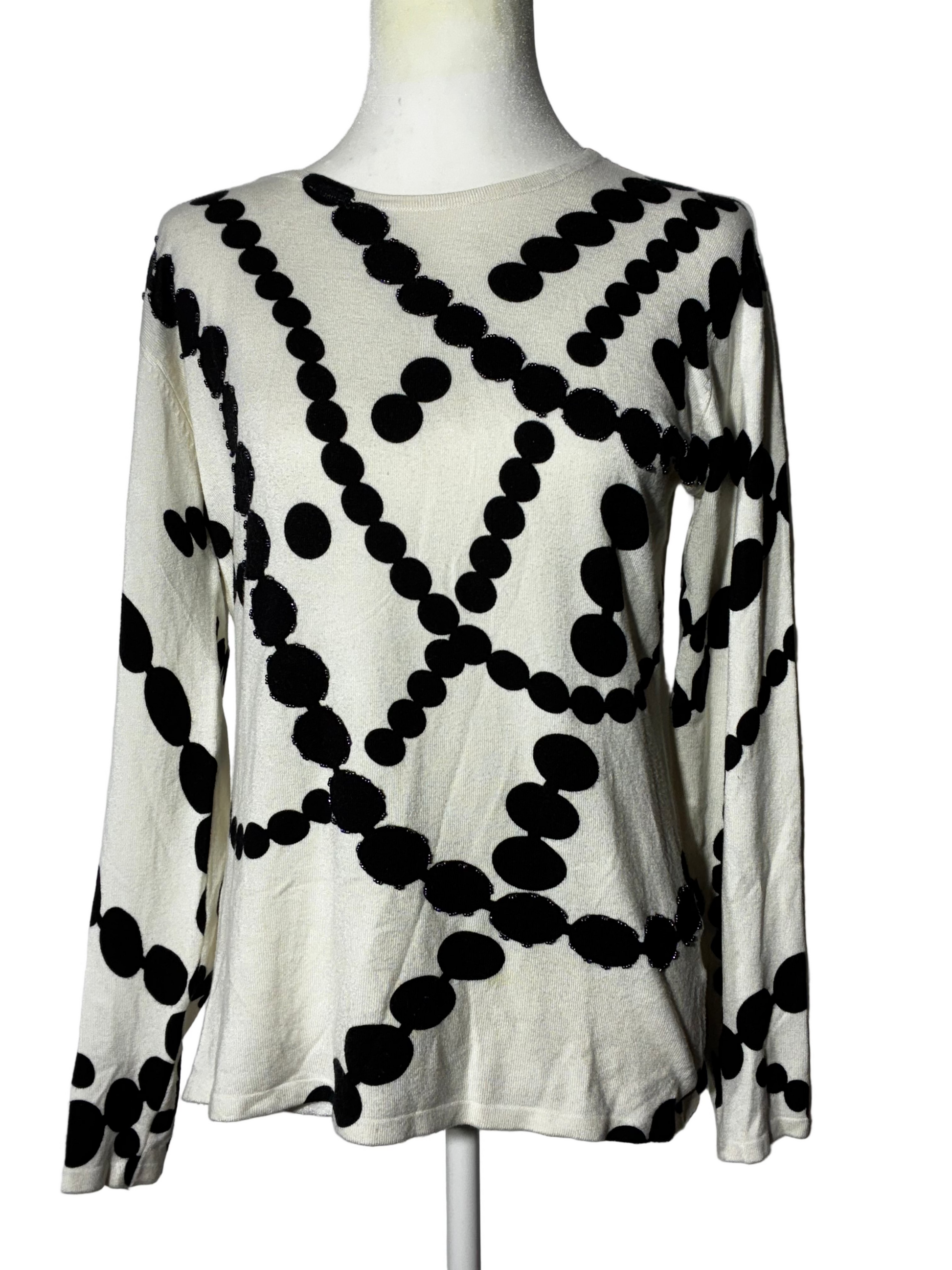 Vintage Beaded Knit Top