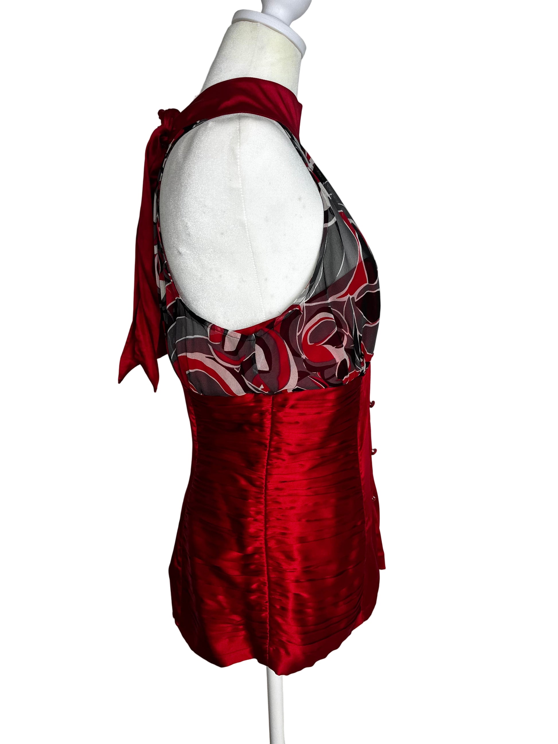 Y2K Satin Halter Top