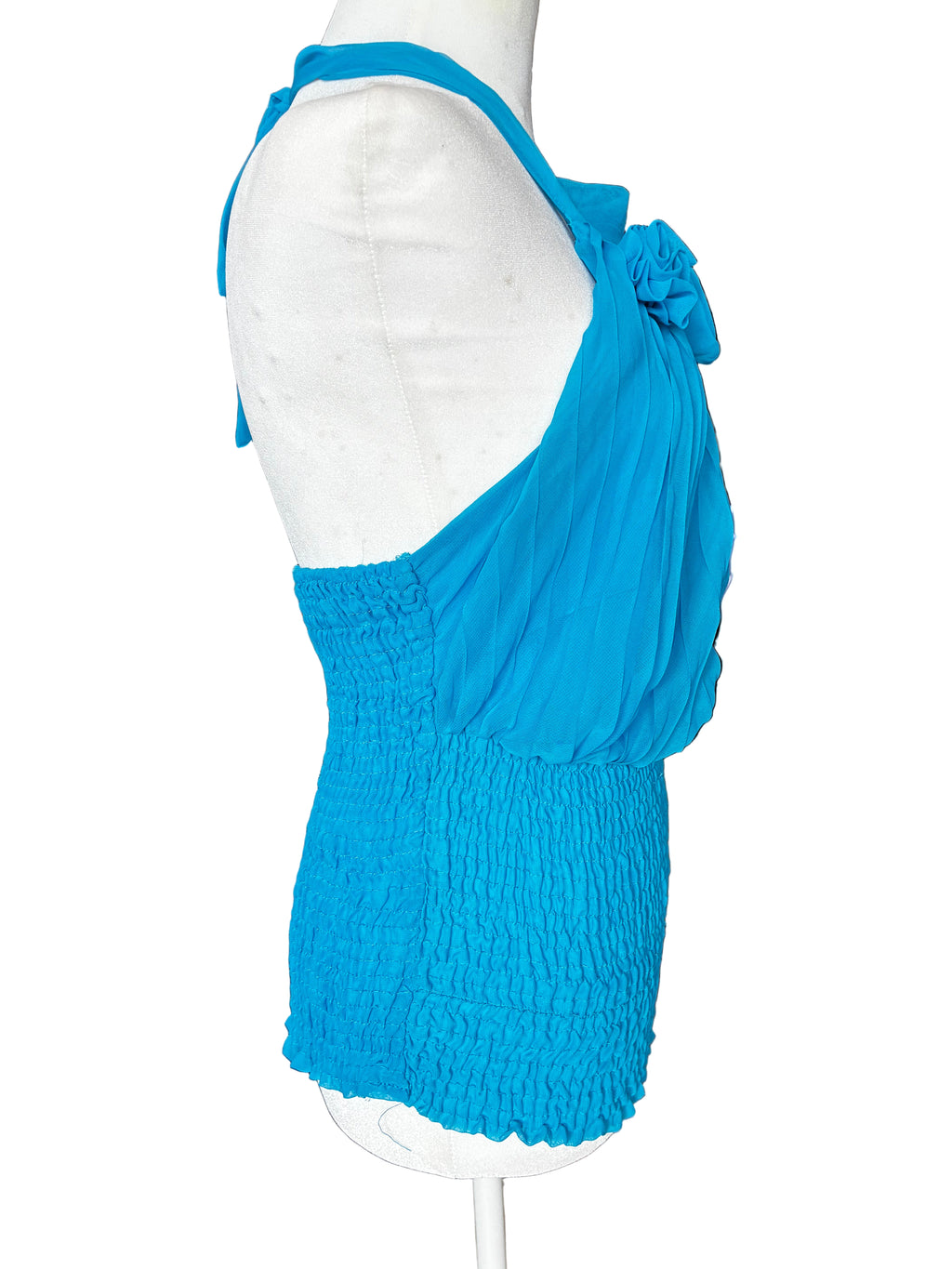 Y2K Rosette Halter Blouse