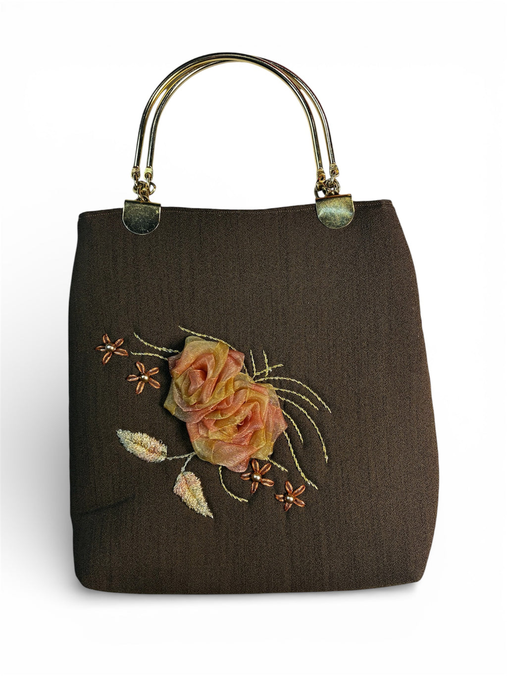 Vintage Romantic Floral Statement Handbag