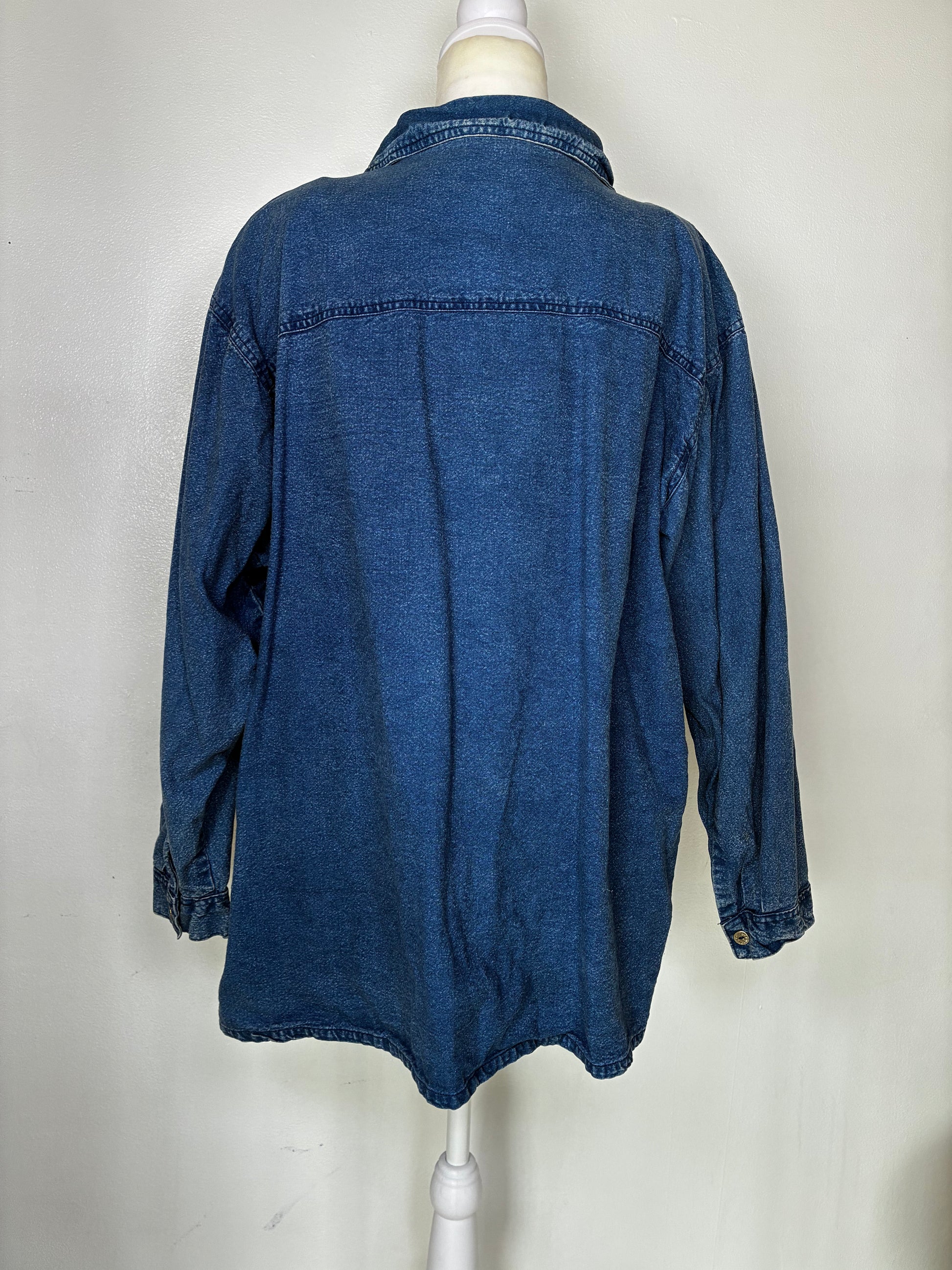 Vintage beaded denim top by Club Z Denim