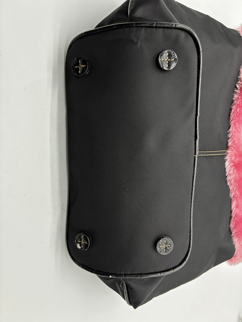 Faux Fur Trim Handbag by Liz Claiborne