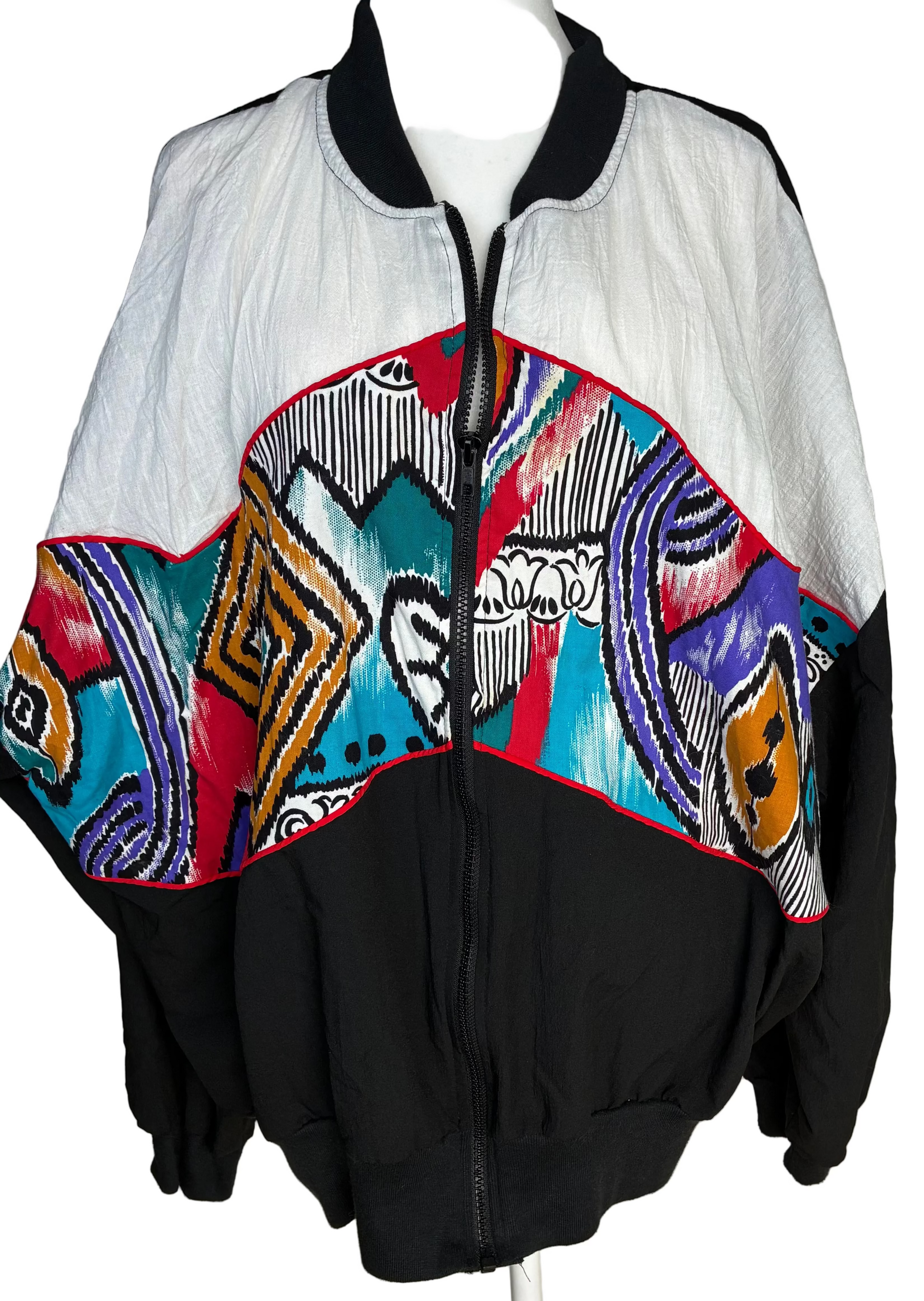 Vintage Silver Threads Bomber Jacket