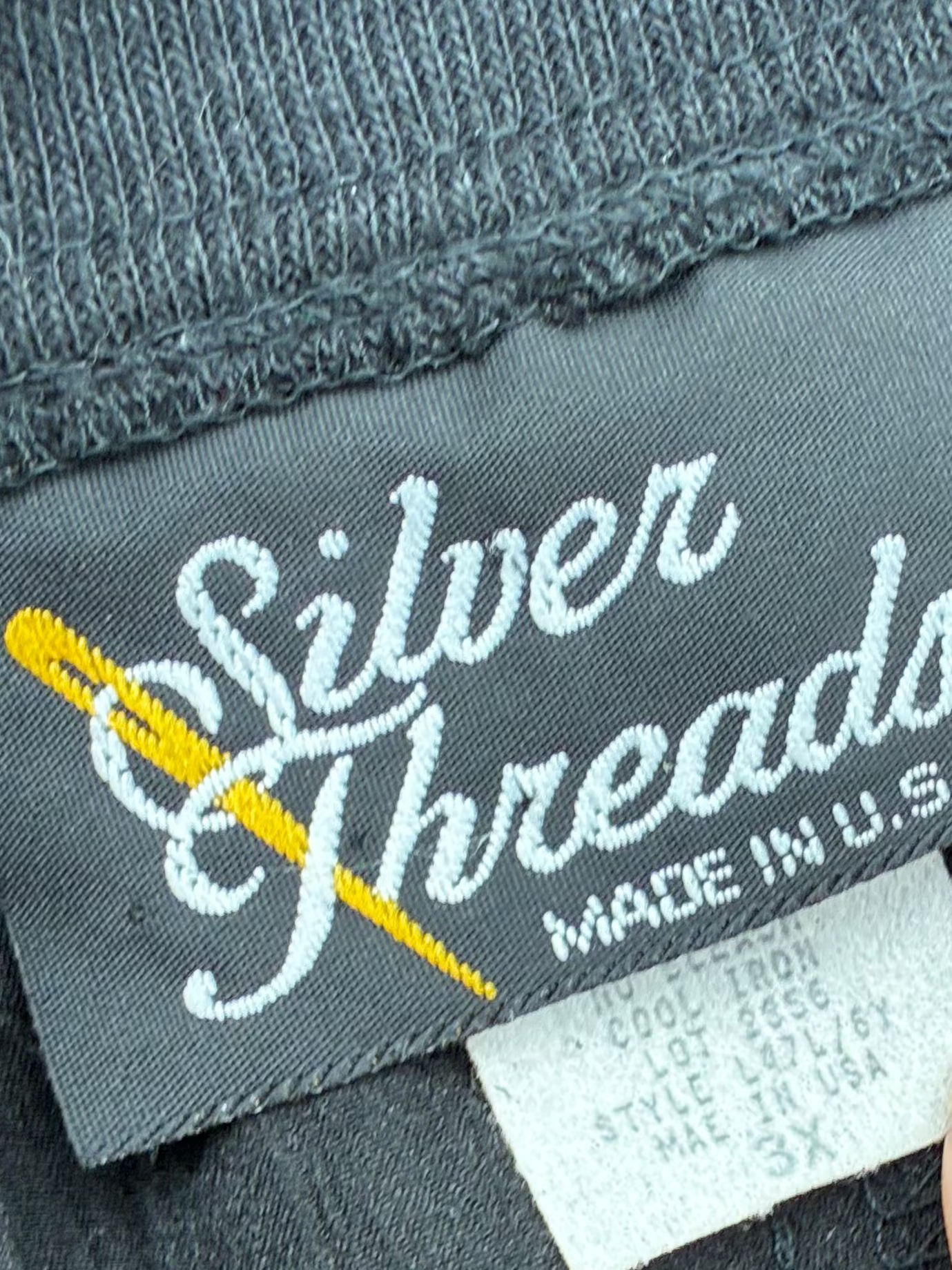 Vintage Silver Threads Bomber Jacket