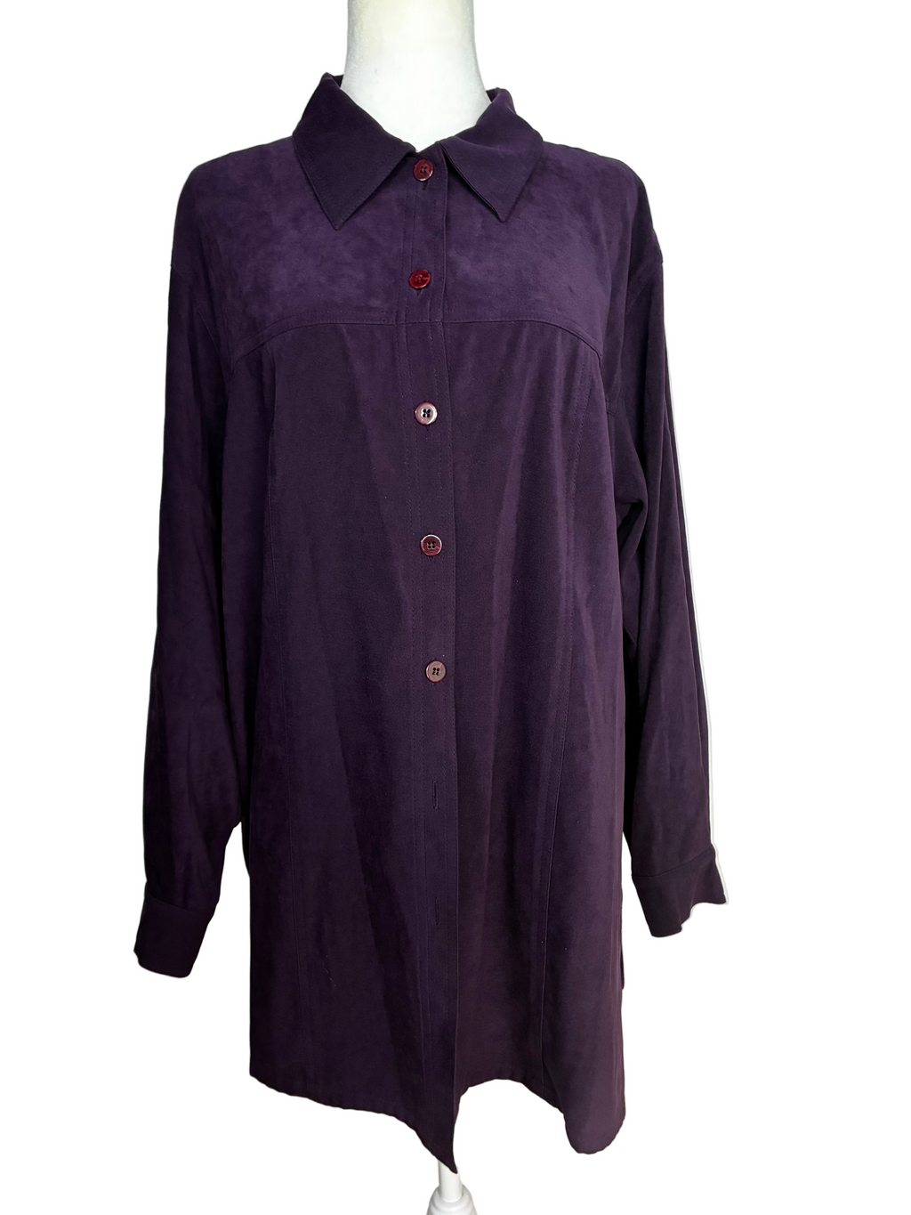 Vintage Faux Suede Blouse