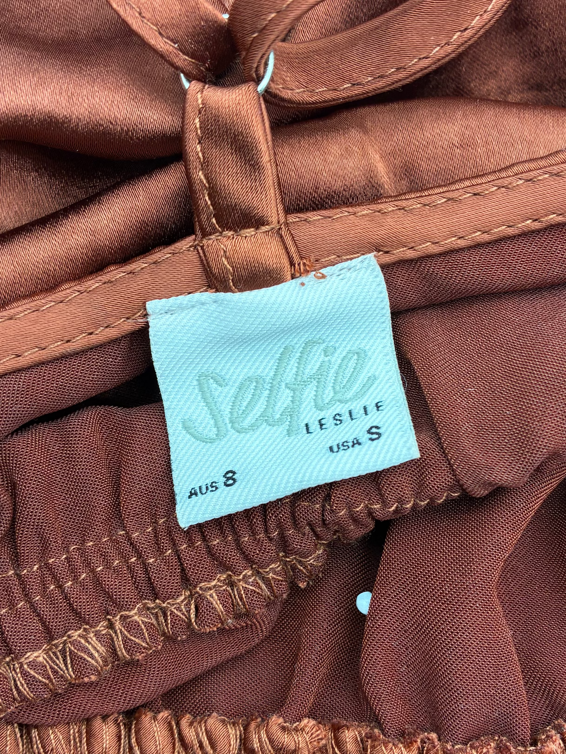 Satin Slip Mini Dress by Selfie Leslie