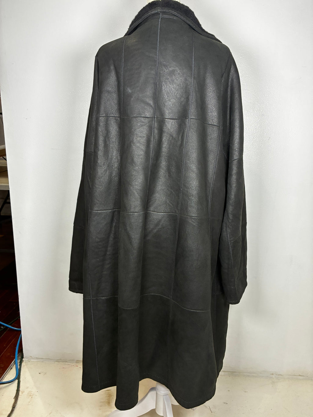 Vintage Shearling Leather Coat