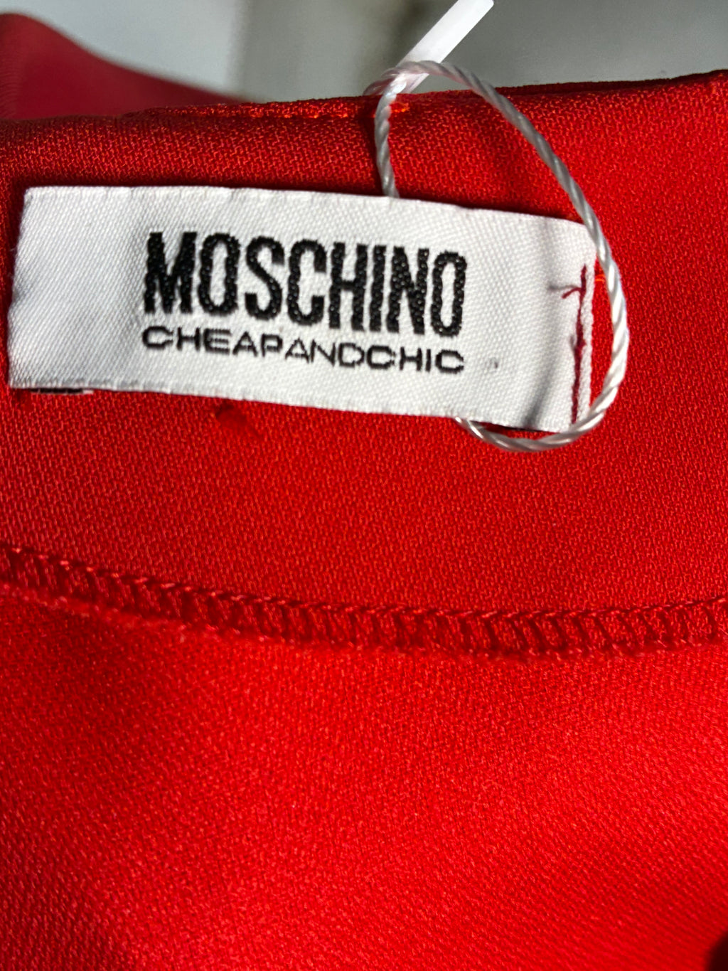 Red Dress by Moschino "Cheap and Chic"