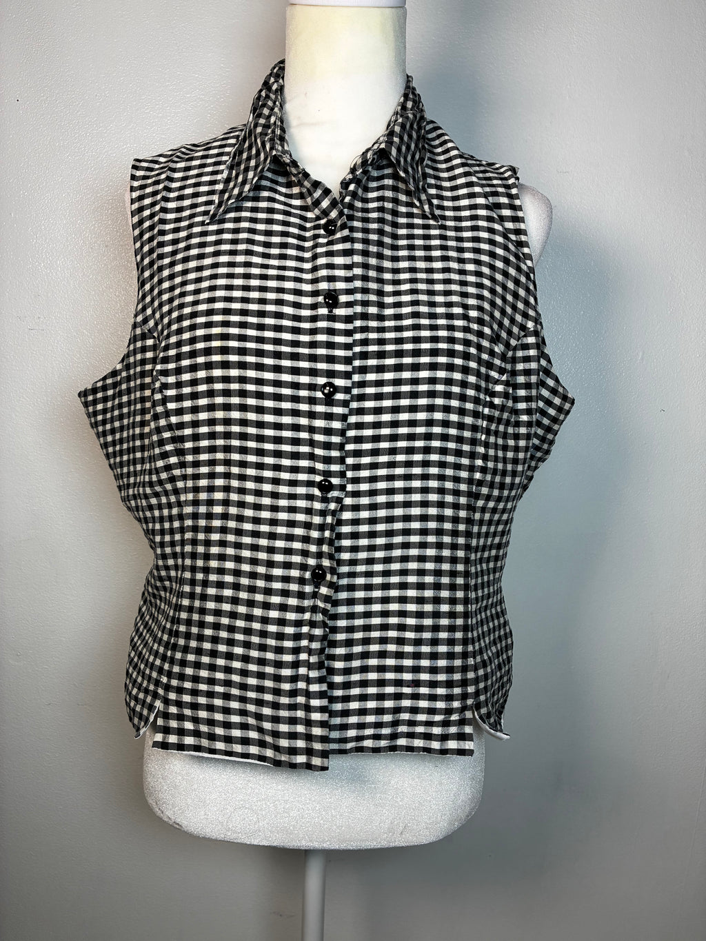 Vintage Gingham Vest by Ice