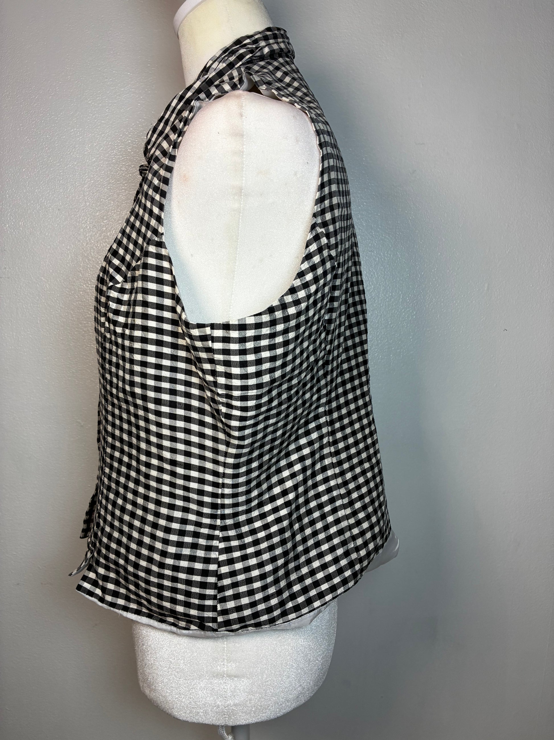 Vintage Gingham Vest by Ice