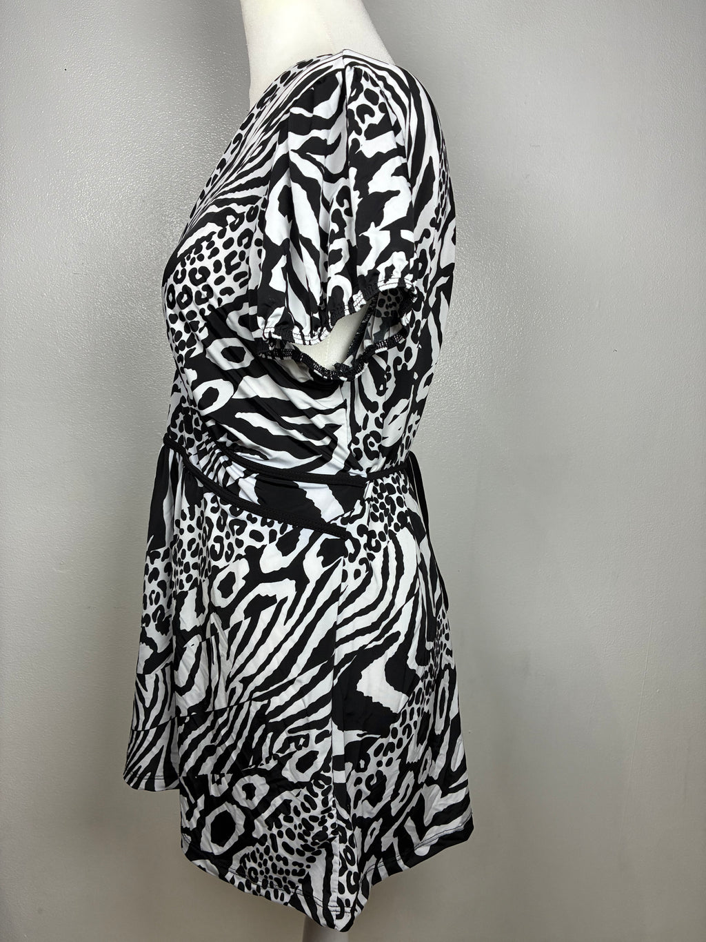 Y2K Animal Print Blouse by MKM Designs