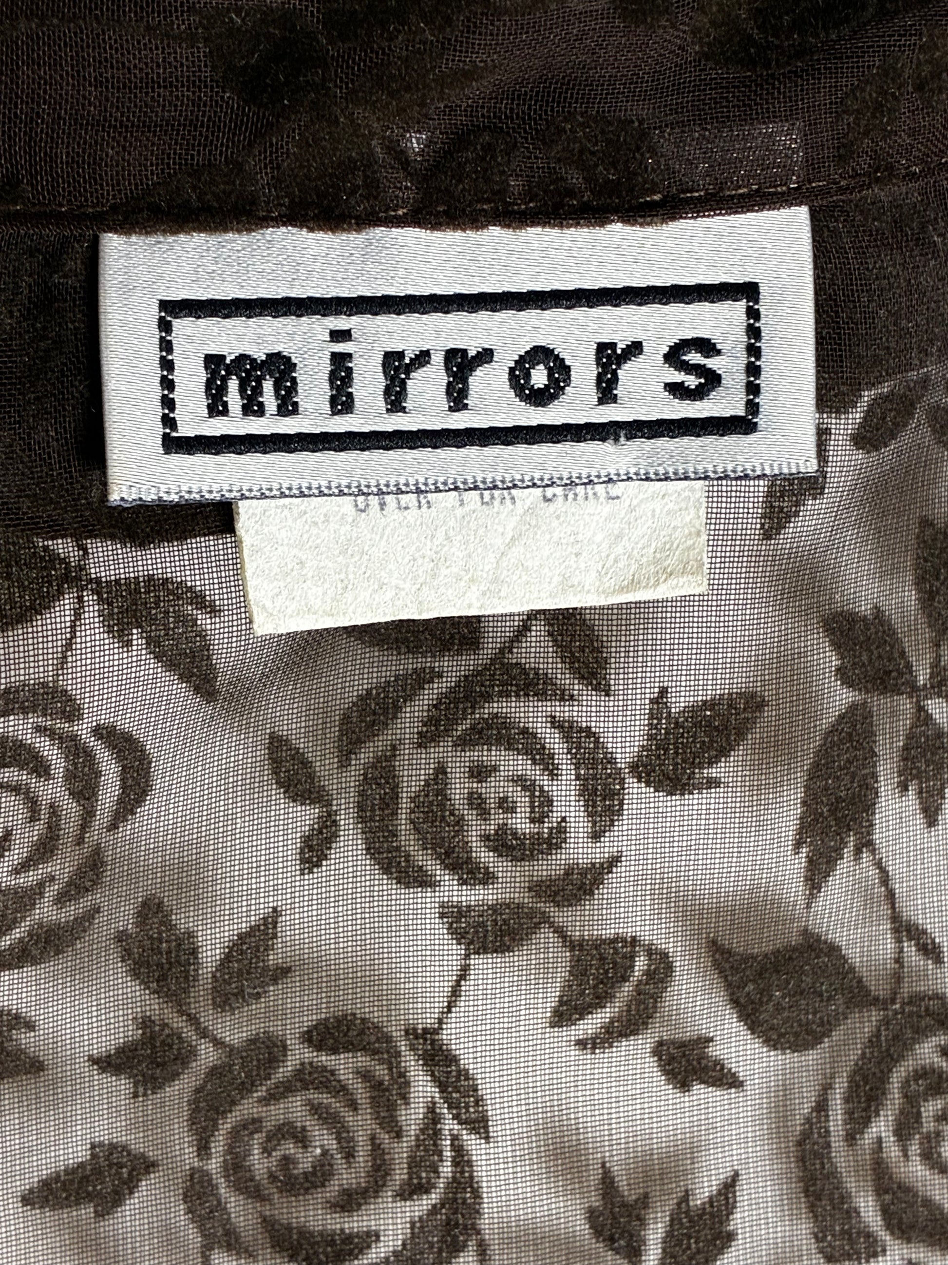 Vintage Sheer Blouse by Mirrors