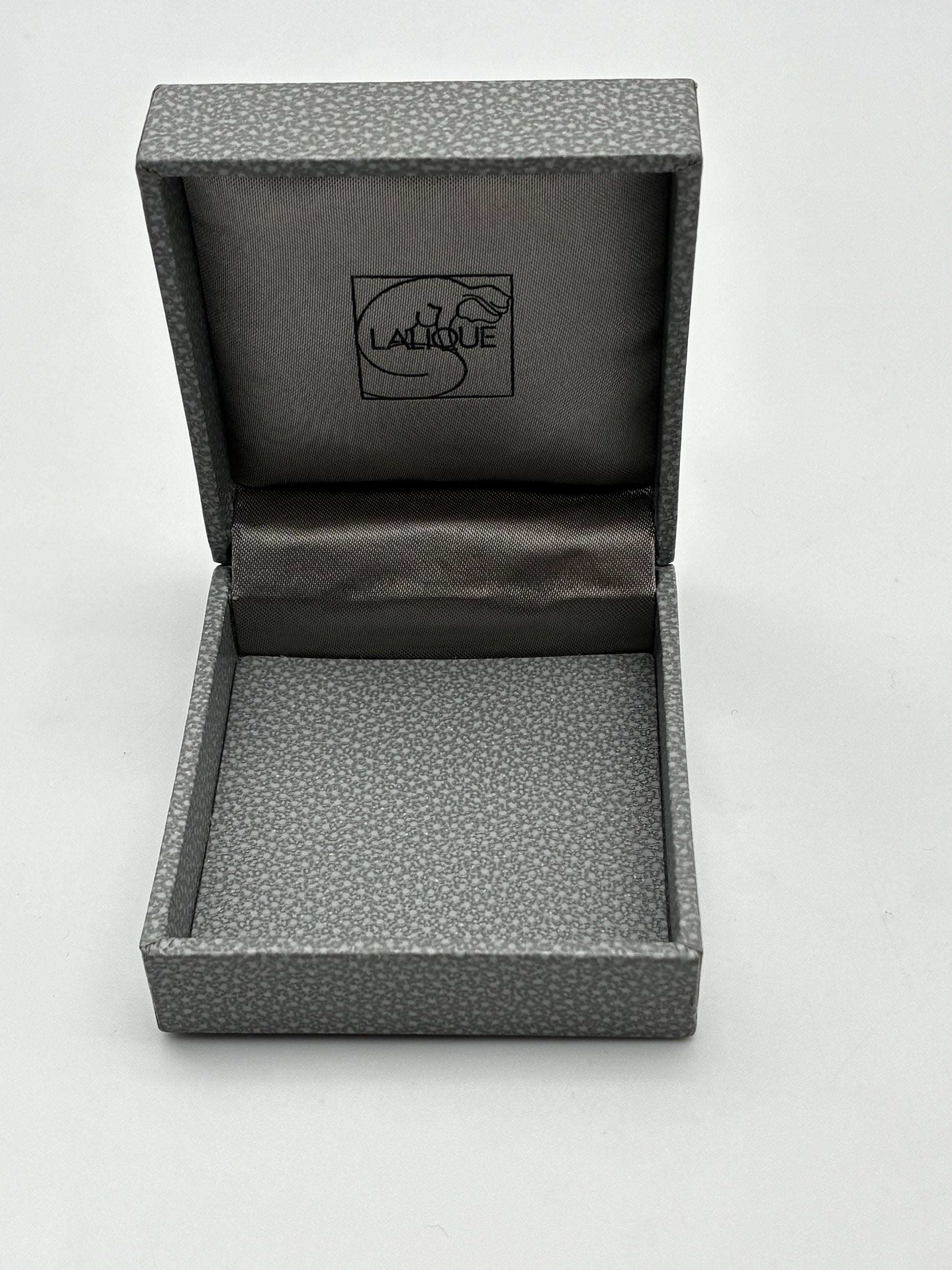 Lalique Crystal Entwined Heart Necklace