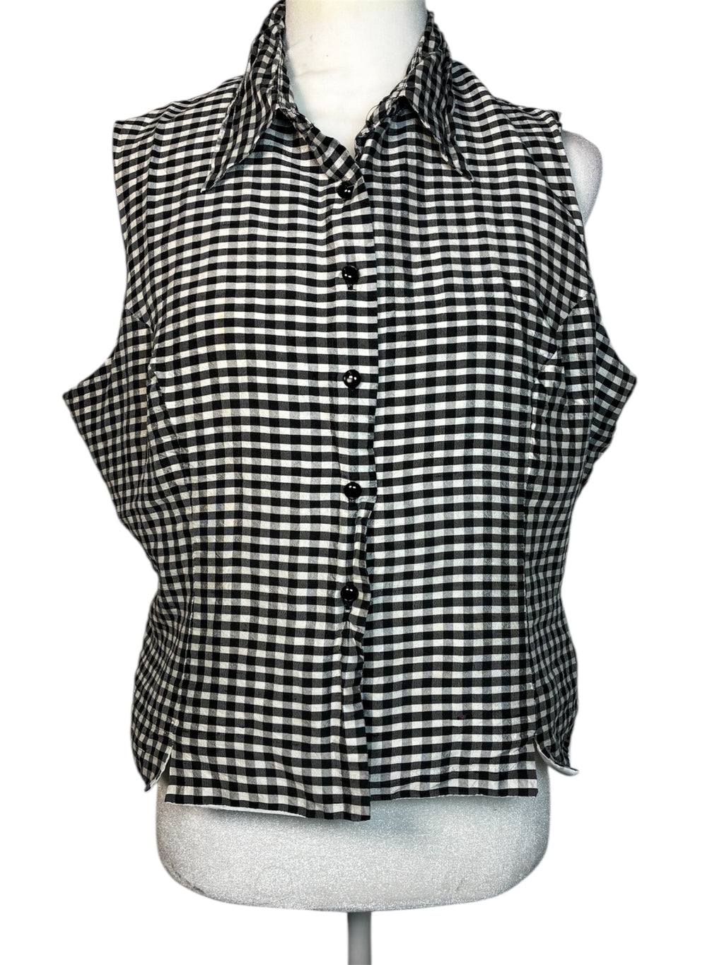 Vintage Gingham Vest by Ice