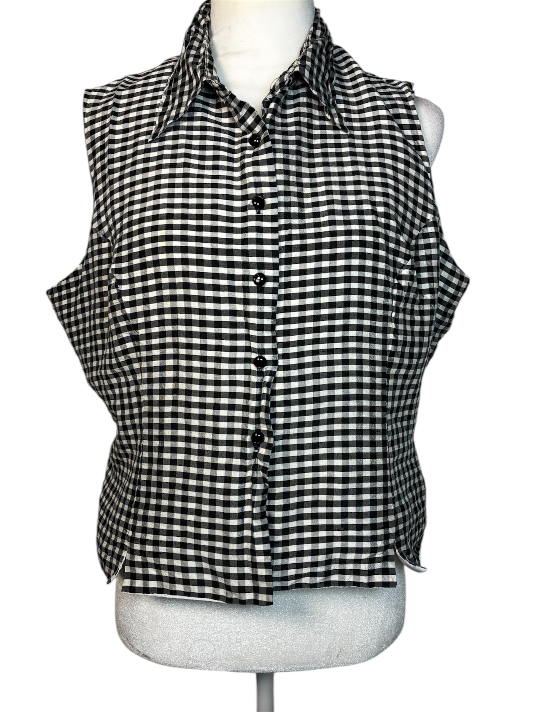 Vintage Gingham Vest by Ice