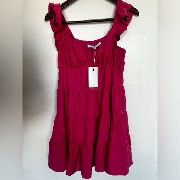 Endless Rose Ruffled Sweetheart Flounced Mini Dress